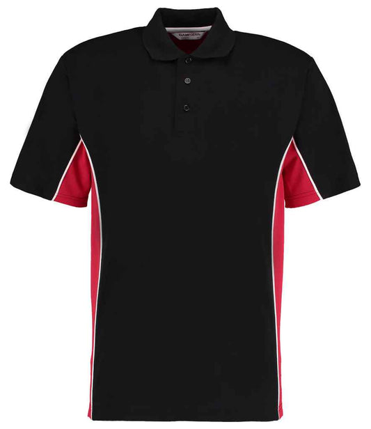 Kustom Kit K475 Black/Red Front -  Ready to be Embroidered and Printed by Custard Workwear - Cheap Personalised and Customised Workwear in Nottinghamshire, Derbyshire and Leicestershire