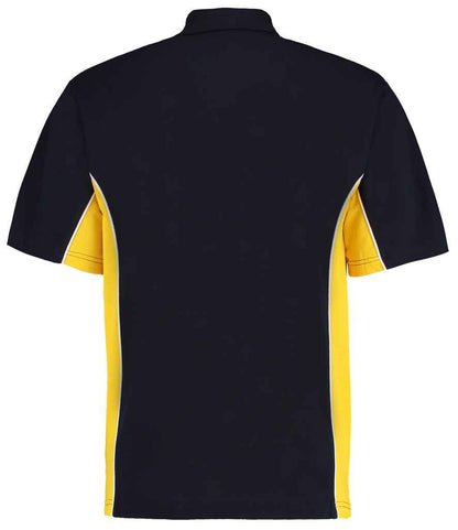 Kustom Kit K475 Navy/Mid Yellow Back -  Ready to be Embroidered and Printed by Custard Workwear - Cheap Personalised and Customised Workwear in Nottinghamshire, Derbyshire and Leicestershire