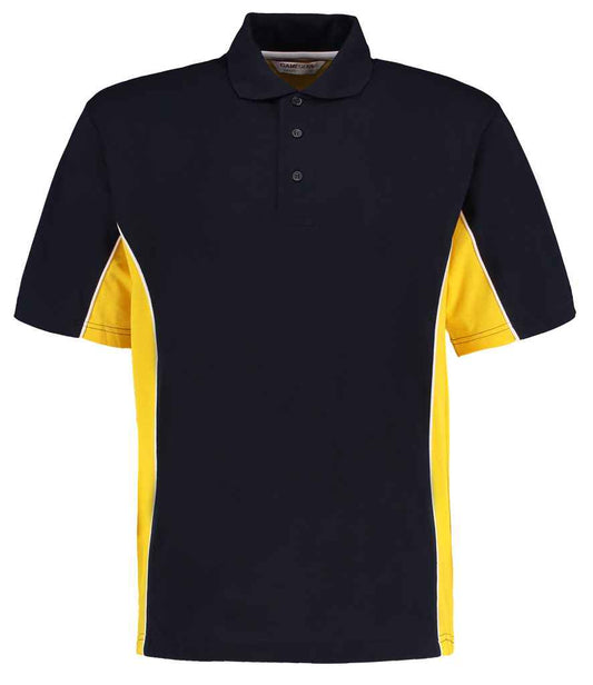 Kustom Kit K475 Navy/Mid Yellow Front -  Ready to be Embroidered and Printed by Custard Workwear - Cheap Personalised and Customised Workwear in Nottinghamshire, Derbyshire and Leicestershire