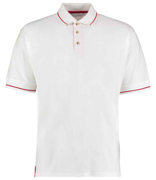 Kustom Kit K606 White/Red Front -  Ready to be Embroidered and Printed by Custard Workwear - Cheap Personalised and Customised Workwear in Nottinghamshire, Derbyshire and Leicestershire