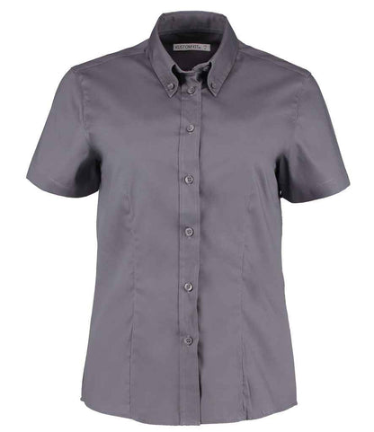 Kustom Kit K701 Charcoal Front -  Ready to be Embroidered and Printed by Custard Workwear - Cheap Personalised and Customised Workwear in Nottinghamshire, Derbyshire and Leicestershire