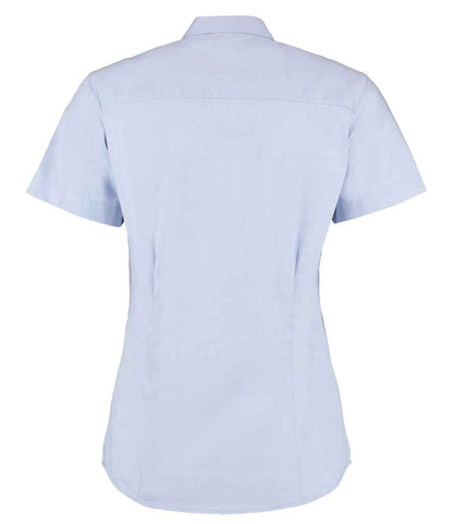 Kustom Kit K701 Light Blue Back -  Ready to be Embroidered and Printed by Custard Workwear - Cheap Personalised and Customised Workwear in Nottinghamshire, Derbyshire and Leicestershire