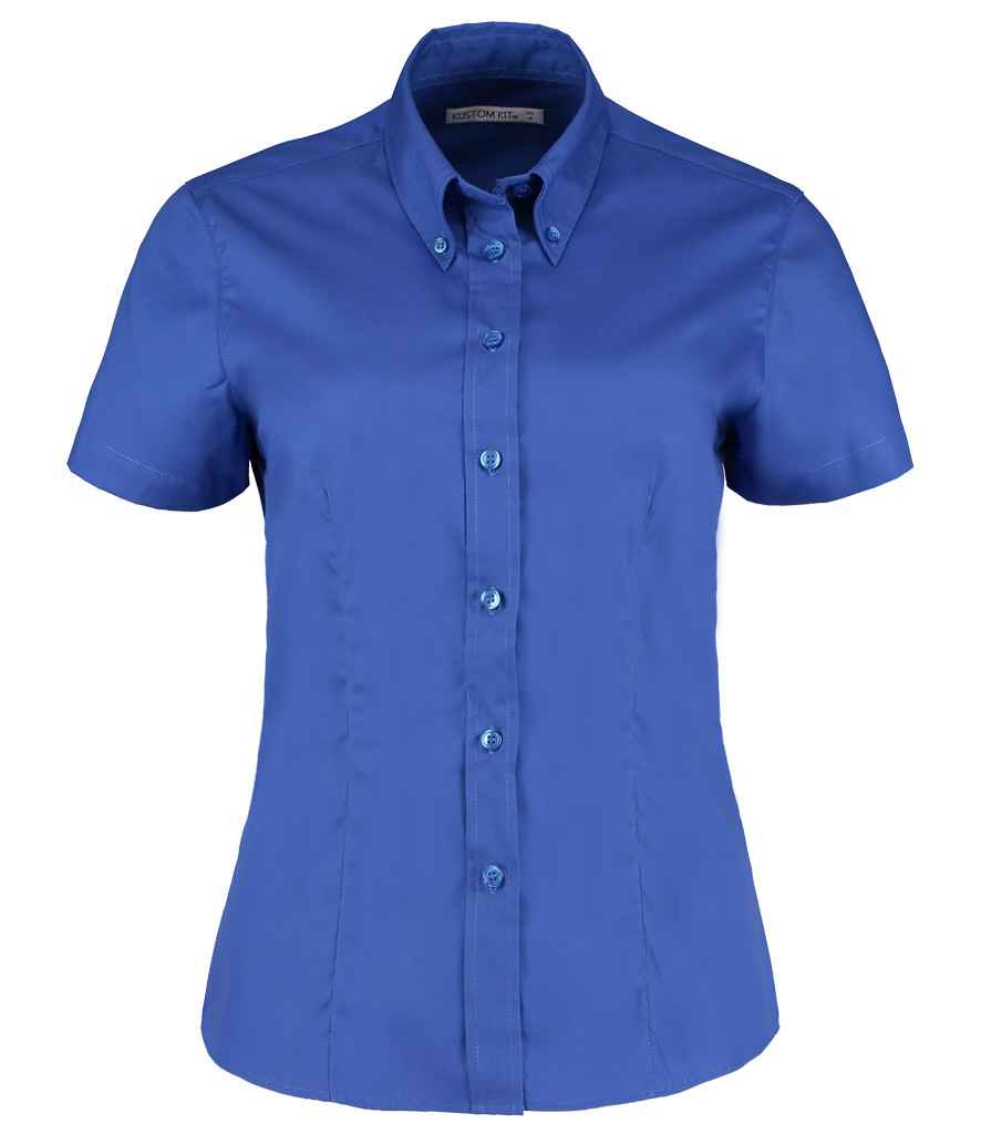 Kustom Kit K701 Royal Blue Front -  Ready to be Embroidered and Printed by Custard Workwear - Cheap Personalised and Customised Workwear in Nottinghamshire, Derbyshire and Leicestershire