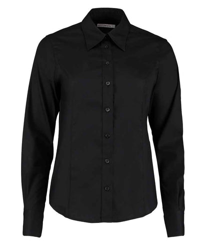 Kustom Kit K702 Black Front -  Ready to be Embroidered and Printed by Custard Workwear - Cheap Personalised and Customised Workwear in Nottinghamshire, Derbyshire and Leicestershire