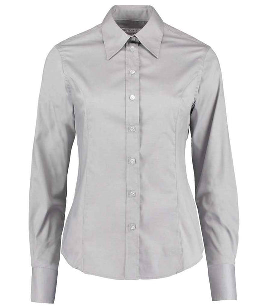 Kustom Kit K702 Silver Front -  Ready to be Embroidered and Printed by Custard Workwear - Cheap Personalised and Customised Workwear in Nottinghamshire, Derbyshire and Leicestershire
