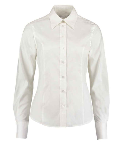 Kustom Kit K702 White Front -  Ready to be Embroidered and Printed by Custard Workwear - Cheap Personalised and Customised Workwear in Nottinghamshire, Derbyshire and Leicestershire