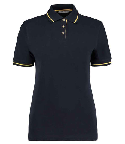 Kustom Kit K706 Navy/Yellow Front -  Ready to be Embroidered and Printed by Custard Workwear - Cheap Personalised and Customised Workwear in Nottinghamshire, Derbyshire and Leicestershire