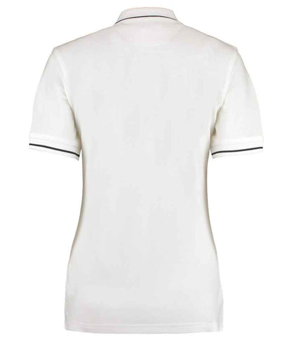Kustom Kit K706 White/Navy Back -  Ready to be Embroidered and Printed by Custard Workwear - Cheap Personalised and Customised Workwear in Nottinghamshire, Derbyshire and Leicestershire