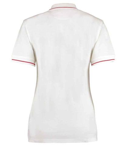Kustom Kit K706 White/Red Back -  Ready to be Embroidered and Printed by Custard Workwear - Cheap Personalised and Customised Workwear in Nottinghamshire, Derbyshire and Leicestershire