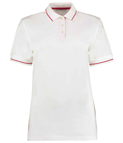 Kustom Kit K706 White/Red Front -  Ready to be Embroidered and Printed by Custard Workwear - Cheap Personalised and Customised Workwear in Nottinghamshire, Derbyshire and Leicestershire