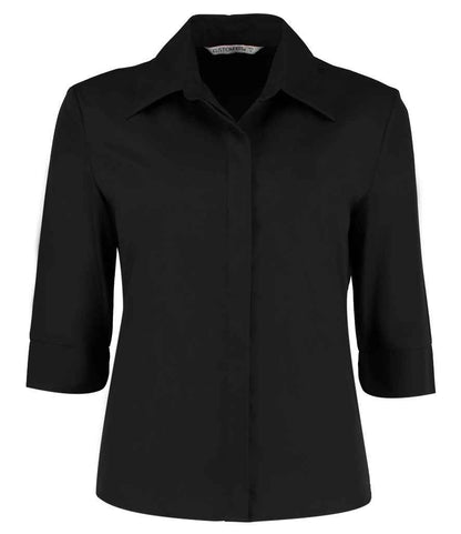 Kustom Kit K715 Black Front -  Ready to be Printed by Custard Workwear - Cheap Personalised and Customised Workwear in Nottinghamshire, Derbyshire and Leicestershire