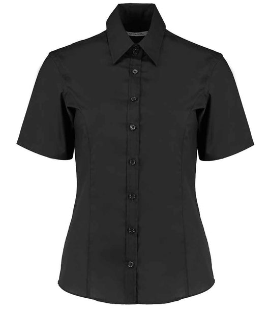 Kustom Kit K742F Black Front -  Ready to be Printed by Custard Workwear - Cheap Personalised and Customised Workwear in Nottinghamshire, Derbyshire and Leicestershire