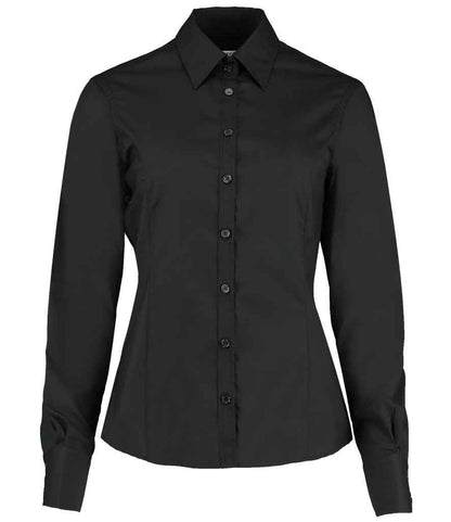 Kustom Kit K743F Black Front -  Ready to be Printed by Custard Workwear - Cheap Personalised and Customised Workwear in Nottinghamshire, Derbyshire and Leicestershire