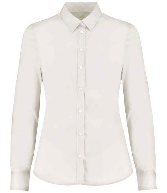 Kustom Kit K782 White Front -  Ready to be Embroidered and Printed by Custard Workwear - Cheap Personalised and Customised Workwear in Nottinghamshire, Derbyshire and Leicestershire