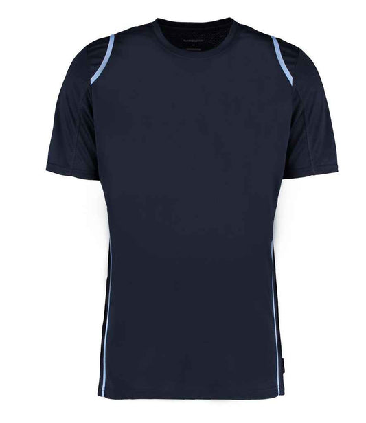 Kustom Kit K991 Navy/Light Blue Front -  Ready to be Printed by Custard Workwear - Cheap Personalised and Customised Workwear in Nottinghamshire, Derbyshire and Leicestershire