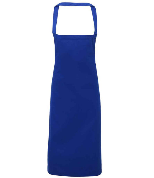 Premier PR102 Royal Blue Front - Apron Ready to be Embroidered and Printed by Custard Workwear - Cheap Personalised and Customised Workwear in Nottinghamshire, Derbyshire and Leicestershire