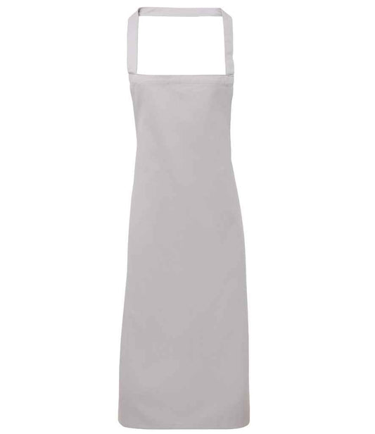 Premier PR102 Silver Front - Apron Ready to be Embroidered and Printed by Custard Workwear - Cheap Personalised and Customised Workwear in Nottinghamshire, Derbyshire and Leicestershire