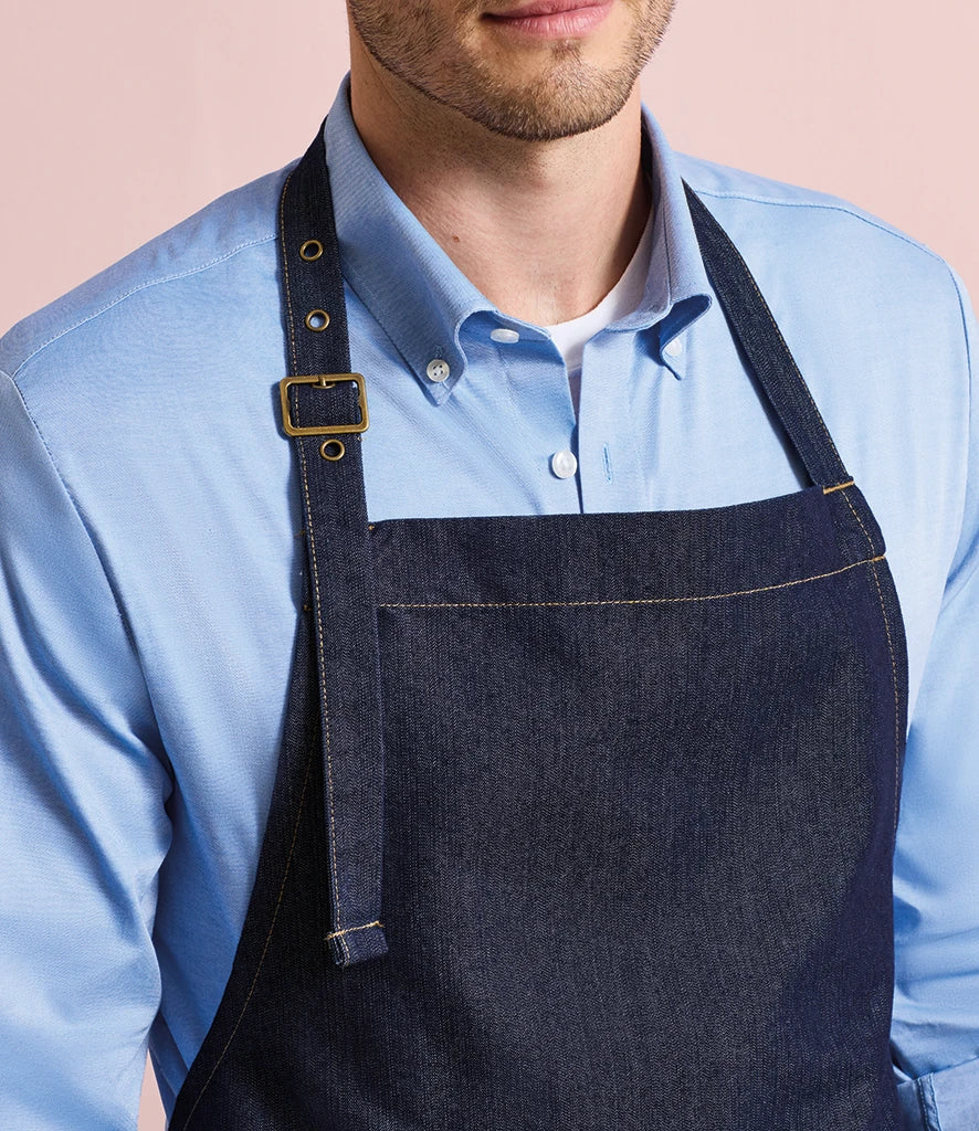PR126 - Denim Bib Apron | Indigo Denim