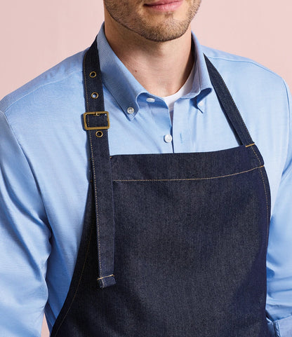 PR126 - Denim Bib Apron | Indigo Denim