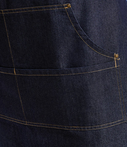 PR126 - Denim Bib Apron | Indigo Denim