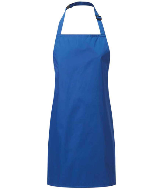 Premier PR145 Royal Blue Front - Apron Ready to be Embroidered and Printed by Custard Workwear - Cheap Personalised and Customised Workwear in Nottinghamshire, Derbyshire and Leicestershire