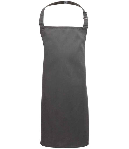 Premier PR149 Dark Grey Front - Apron Ready to be Embroidered and Printed by Custard Workwear - Cheap Personalised and Customised Workwear in Nottinghamshire, Derbyshire and Leicestershire