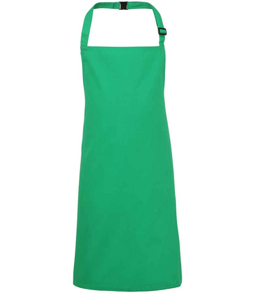 Premier PR149 Kelly Green Front - Apron Ready to be Embroidered and Printed by Custard Workwear - Cheap Personalised and Customised Workwear in Nottinghamshire, Derbyshire and Leicestershire