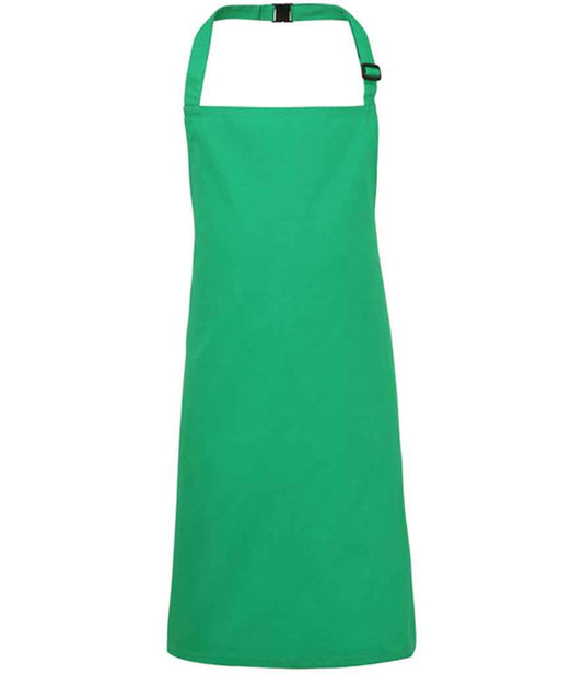 Premier PR149 Kelly Green Front - Apron Ready to be Embroidered and Printed by Custard Workwear - Cheap Personalised and Customised Workwear in Nottinghamshire, Derbyshire and Leicestershire