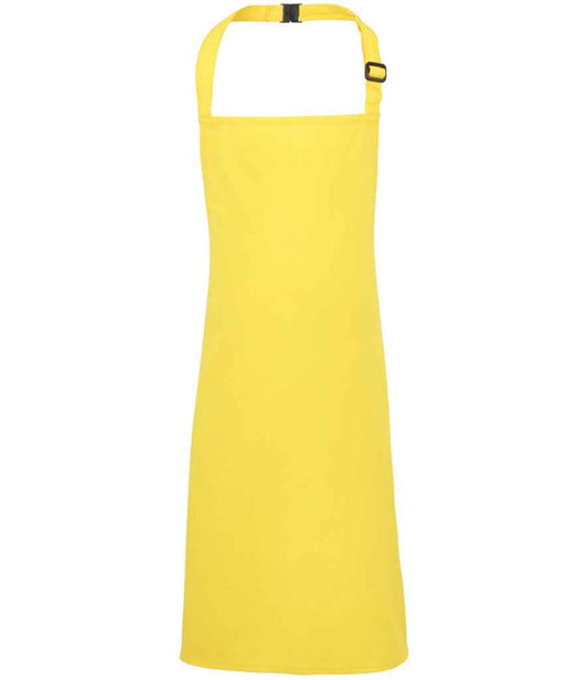 Premier PR149 Yellow Front - Apron Ready to be Embroidered and Printed by Custard Workwear - Cheap Personalised and Customised Workwear in Nottinghamshire, Derbyshire and Leicestershire
