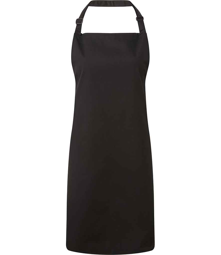 Premier PR150 Black Front - Apron Ready to be Embroidered and Printed by Custard Workwear - Cheap Personalised and Customised Workwear in Nottinghamshire, Derbyshire and Leicestershire