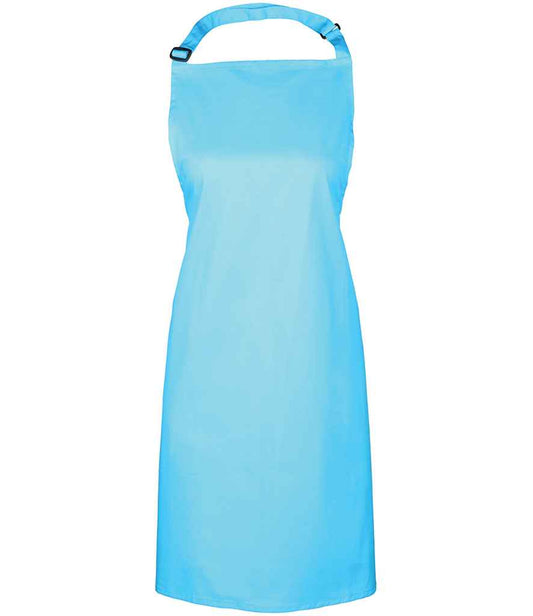 Premier PR150 Cyan Front - Apron Ready to be Embroidered and Printed by Custard Workwear - Cheap Personalised and Customised Workwear in Nottinghamshire, Derbyshire and Leicestershire
