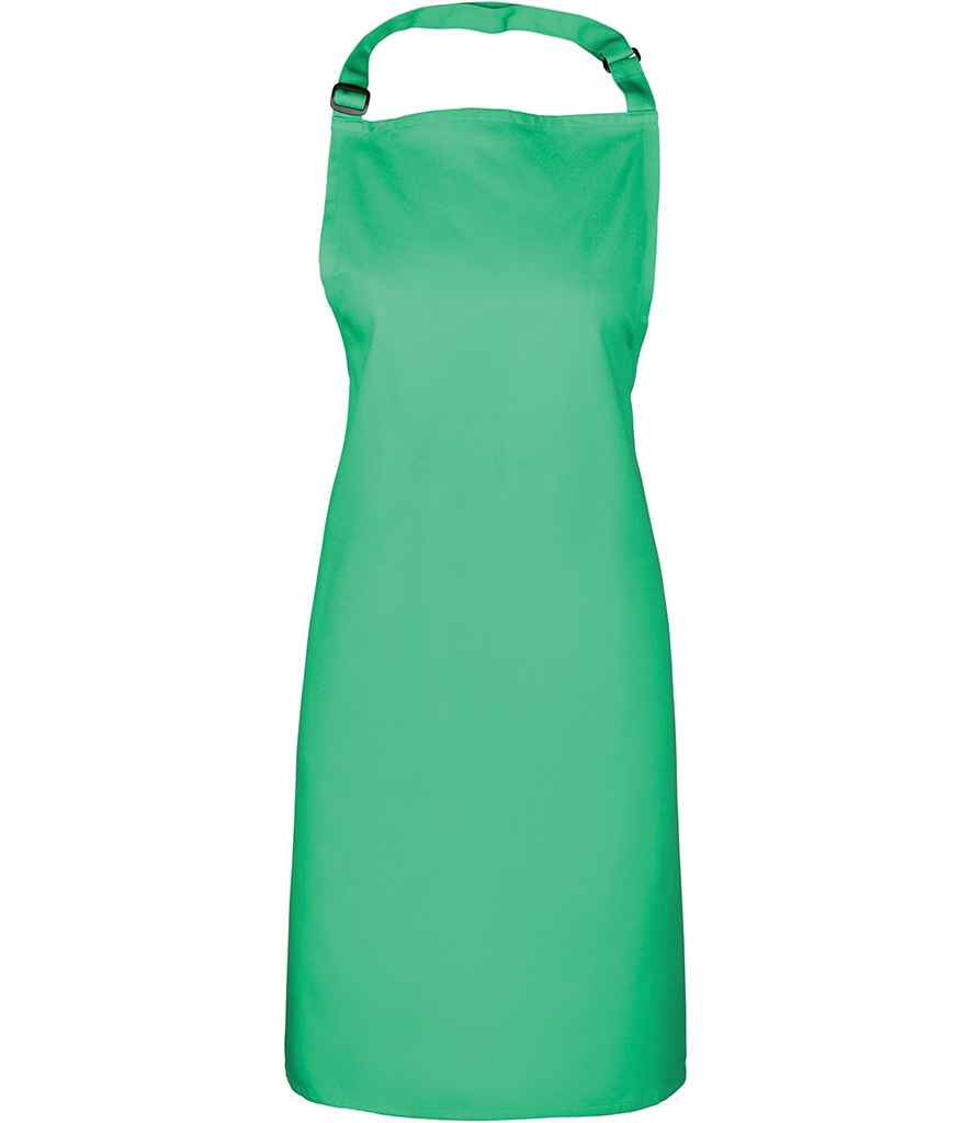 Premier PR150 Kelly Green Front - Apron Ready to be Embroidered and Printed by Custard Workwear - Cheap Personalised and Customised Workwear in Nottinghamshire, Derbyshire and Leicestershire