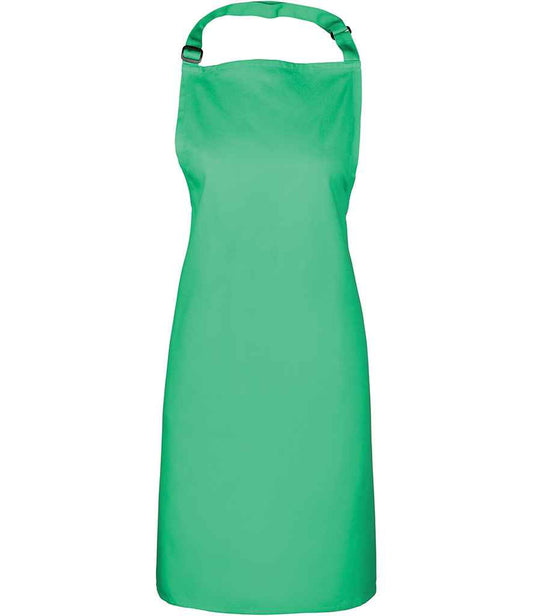 Premier PR150 Kelly Green Front - Apron Ready to be Embroidered and Printed by Custard Workwear - Cheap Personalised and Customised Workwear in Nottinghamshire, Derbyshire and Leicestershire