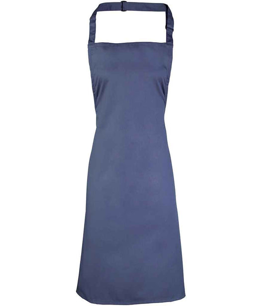 Premier PR150 Marine Blue Front - Apron Ready to be Embroidered and Printed by Custard Workwear - Cheap Personalised and Customised Workwear in Nottinghamshire, Derbyshire and Leicestershire