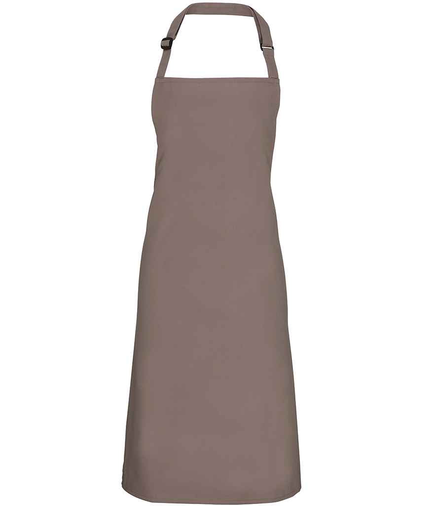 Premier PR150 Mushroom Front - Apron Ready to be Embroidered and Printed by Custard Workwear - Cheap Personalised and Customised Workwear in Nottinghamshire, Derbyshire and Leicestershire