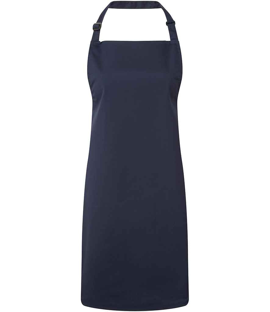 Premier PR150 Navy Front - Apron Ready to be Embroidered and Printed by Custard Workwear - Cheap Personalised and Customised Workwear in Nottinghamshire, Derbyshire and Leicestershire
