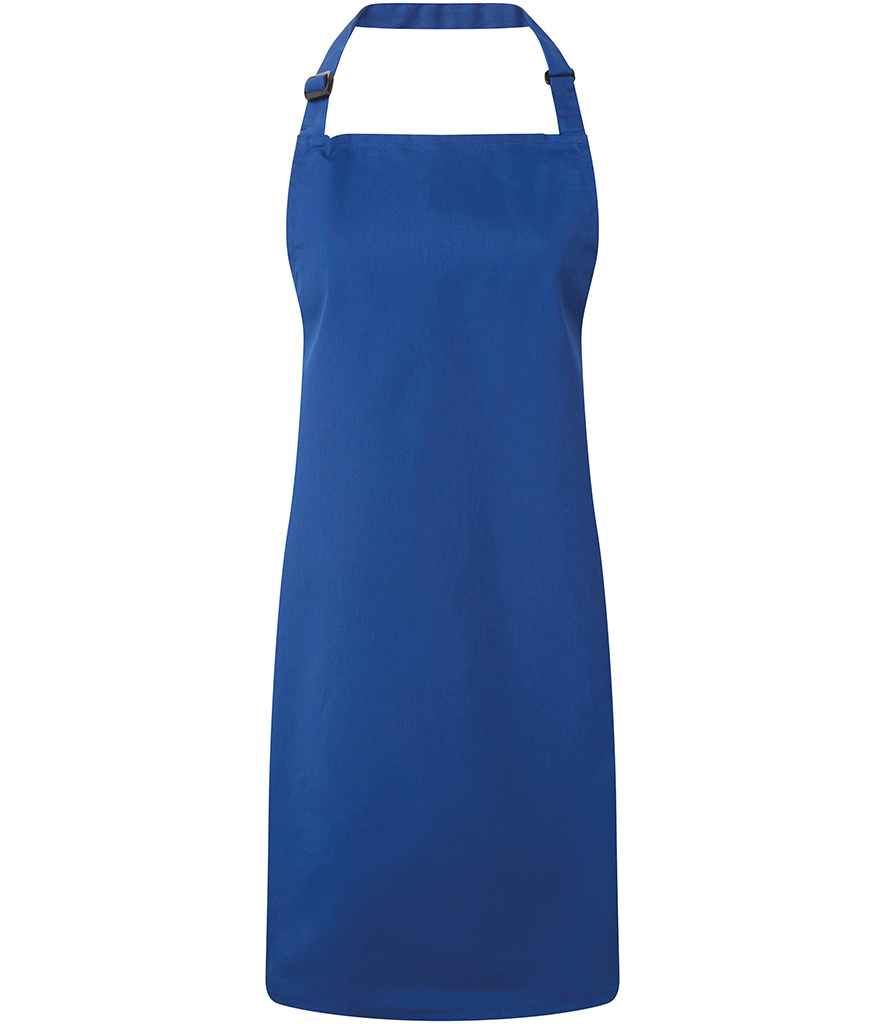 Premier PR150 Royal Blue Front - Apron Ready to be Embroidered and Printed by Custard Workwear - Cheap Personalised and Customised Workwear in Nottinghamshire, Derbyshire and Leicestershire