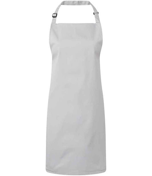 Premier PR150 Silver Front - Apron Ready to be Embroidered and Printed by Custard Workwear - Cheap Personalised and Customised Workwear in Nottinghamshire, Derbyshire and Leicestershire