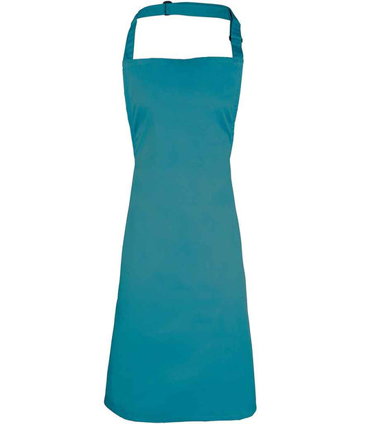 Premier PR150 Teal Front - Apron Ready to be Embroidered and Printed by Custard Workwear - Cheap Personalised and Customised Workwear in Nottinghamshire, Derbyshire and Leicestershire