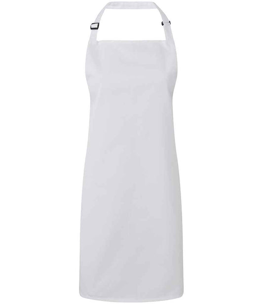 Premier PR150 White Front - Apron Ready to be Embroidered and Printed by Custard Workwear - Cheap Personalised and Customised Workwear in Nottinghamshire, Derbyshire and Leicestershire