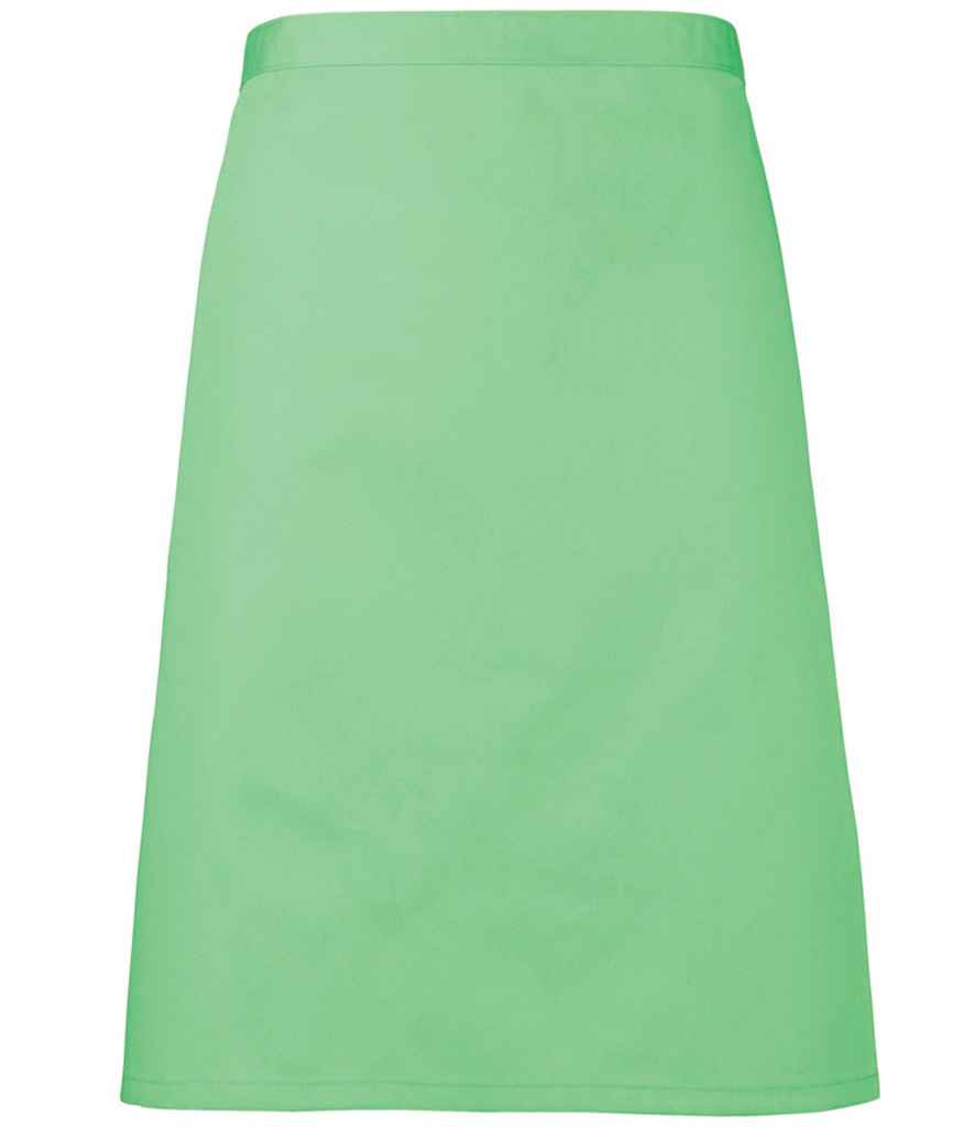 Premier PR151 Apple Green Front - Apron Ready to be Embroidered and Printed by Custard Workwear - Cheap Personalised and Customised Workwear in Nottinghamshire, Derbyshire and Leicestershire