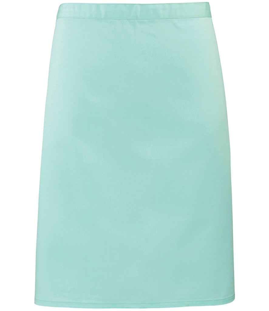 Premier PR151 Aqua Front - Apron Ready to be Embroidered and Printed by Custard Workwear - Cheap Personalised and Customised Workwear in Nottinghamshire, Derbyshire and Leicestershire