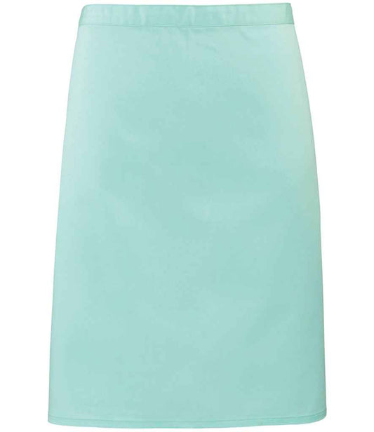 Premier PR151 Aqua Front - Apron Ready to be Embroidered and Printed by Custard Workwear - Cheap Personalised and Customised Workwear in Nottinghamshire, Derbyshire and Leicestershire