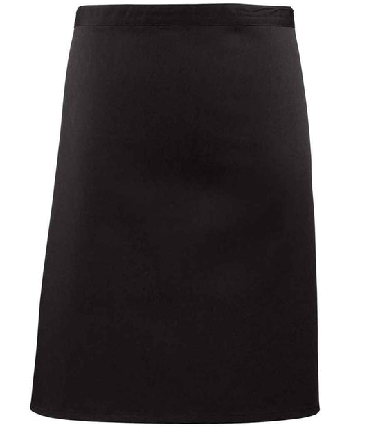 Premier PR151 Black Front - Apron Ready to be Embroidered and Printed by Custard Workwear - Cheap Personalised and Customised Workwear in Nottinghamshire, Derbyshire and Leicestershire