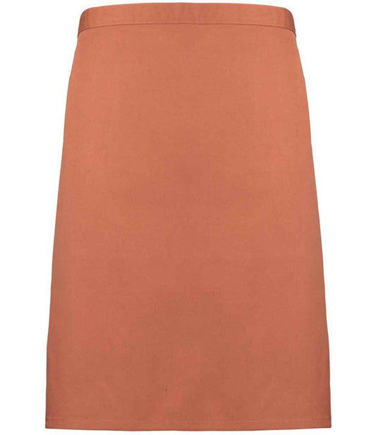 Premier PR151 Chestnut Front - Apron Ready to be Embroidered and Printed by Custard Workwear - Cheap Personalised and Customised Workwear in Nottinghamshire, Derbyshire and Leicestershire