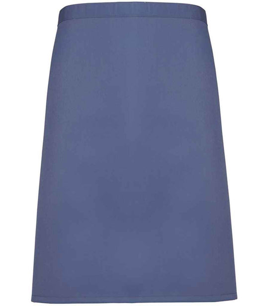 Premier PR151 Marine Blue Front - Apron Ready to be Embroidered and Printed by Custard Workwear - Cheap Personalised and Customised Workwear in Nottinghamshire, Derbyshire and Leicestershire