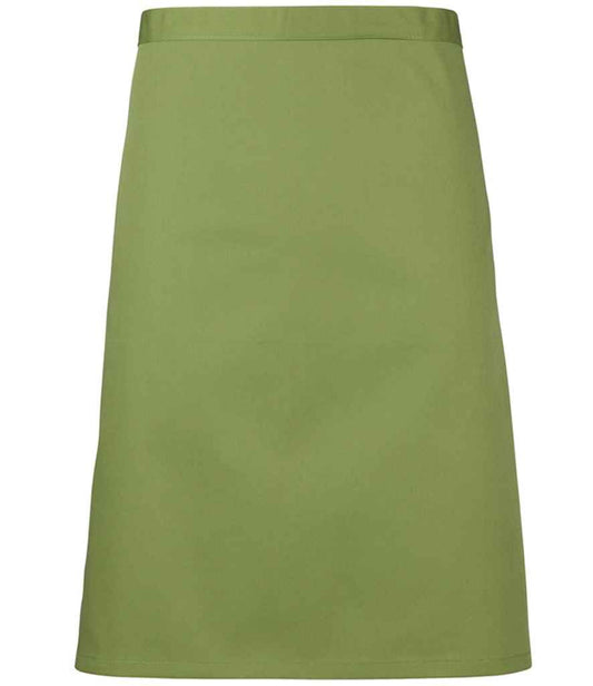 Premier PR151 Oasis Green Front - Apron Ready to be Embroidered and Printed by Custard Workwear - Cheap Personalised and Customised Workwear in Nottinghamshire, Derbyshire and Leicestershire