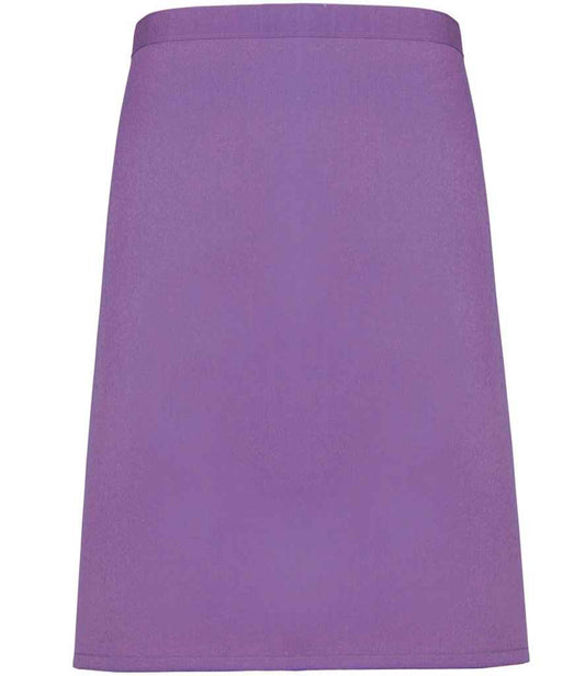Premier PR151 Rich Violet Front - Apron Ready to be Embroidered and Printed by Custard Workwear - Cheap Personalised and Customised Workwear in Nottinghamshire, Derbyshire and Leicestershire