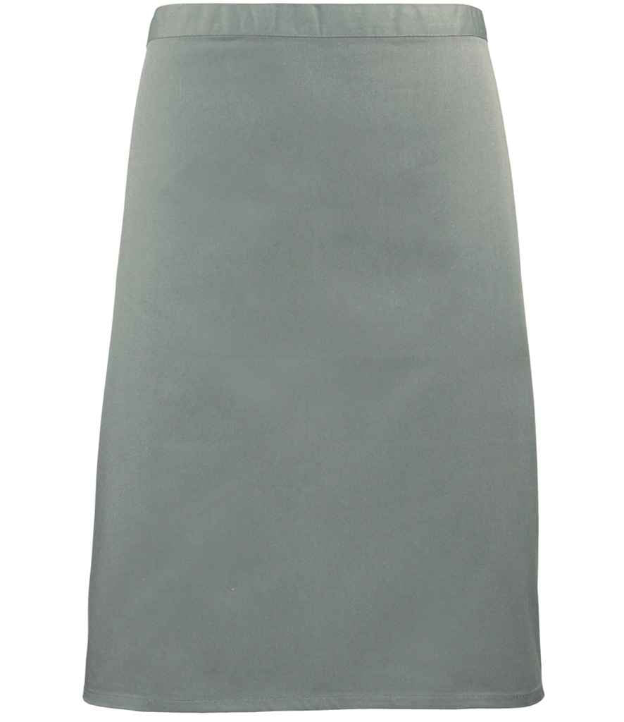 Premier PR151 Sage Front - Apron Ready to be Embroidered and Printed by Custard Workwear - Cheap Personalised and Customised Workwear in Nottinghamshire, Derbyshire and Leicestershire