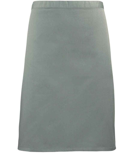 Premier PR151 Sage Front - Apron Ready to be Embroidered and Printed by Custard Workwear - Cheap Personalised and Customised Workwear in Nottinghamshire, Derbyshire and Leicestershire